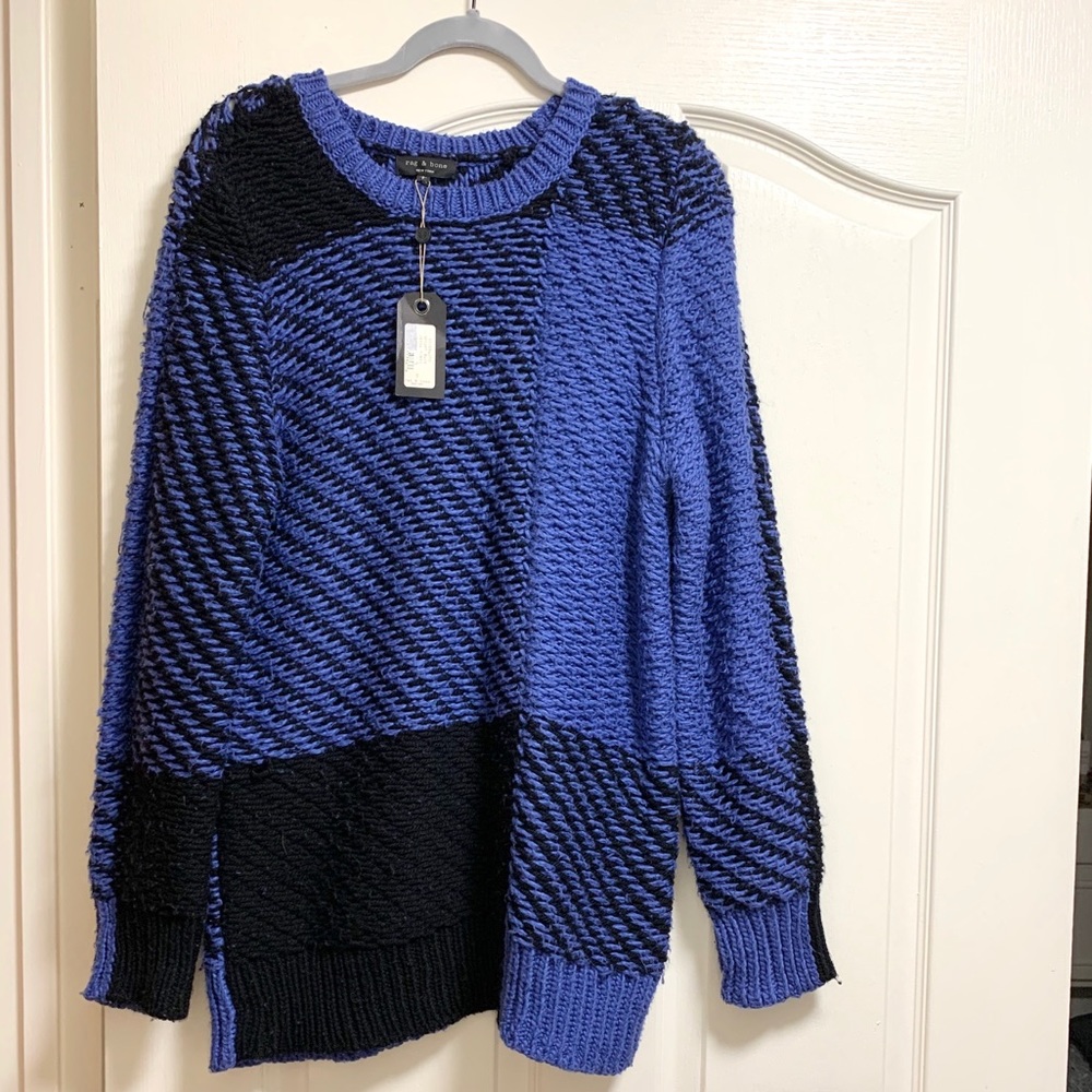NWT Rag&Bone Blue Tunic Sweater